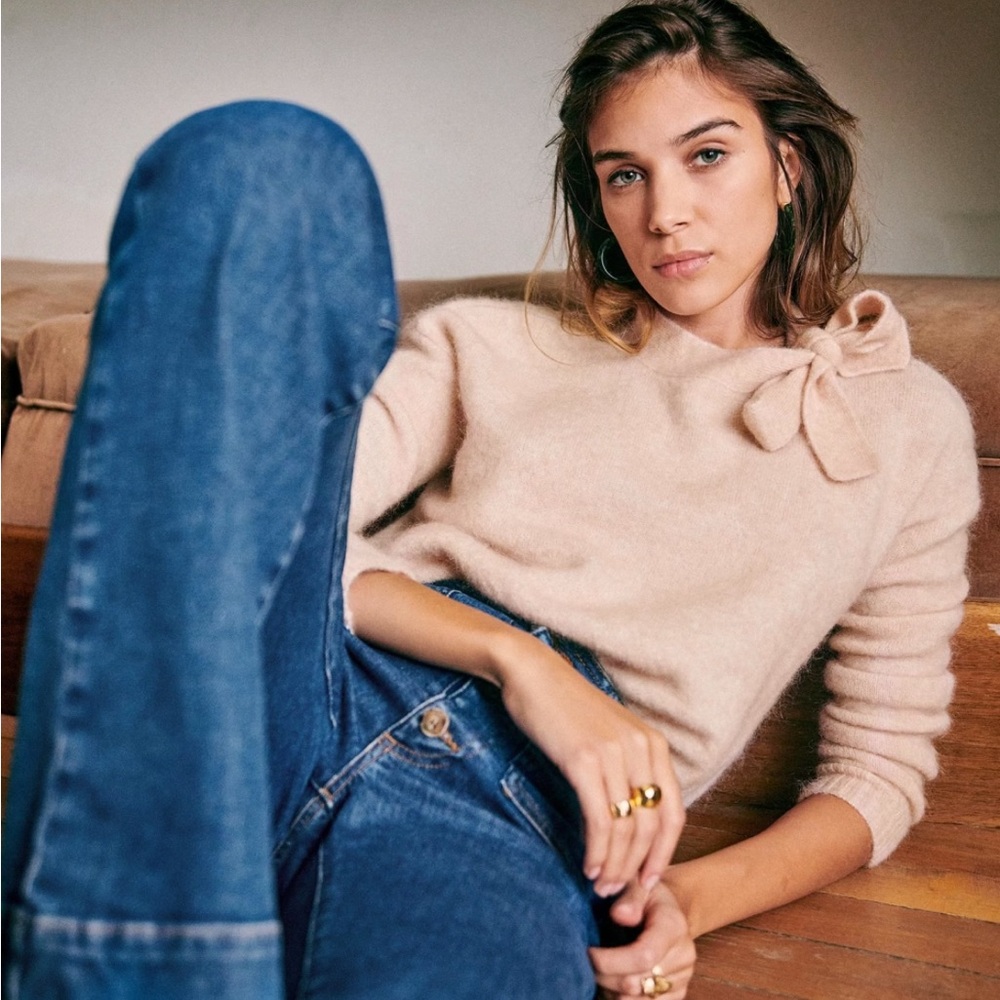 Sézane Zita Jumper – Rosy Beige – Sweater - Size L